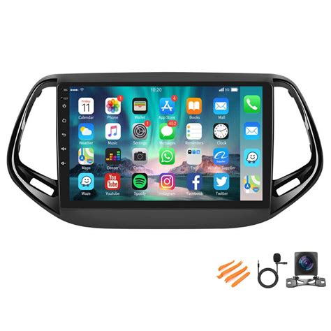 Car Radio Stereo For Jeep Compass 2017 2019 Carplay Andriod Auto Gsp Navigation Fm Bluetooth