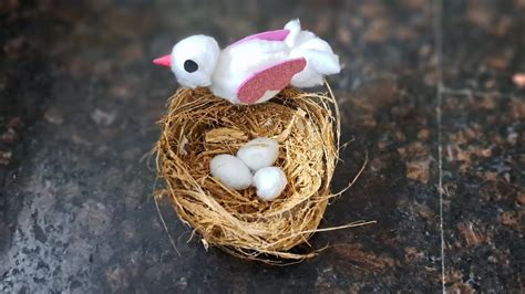 Easy Diy Bird Nest With Coconut Shell Bird Nest Using Coconut Shell