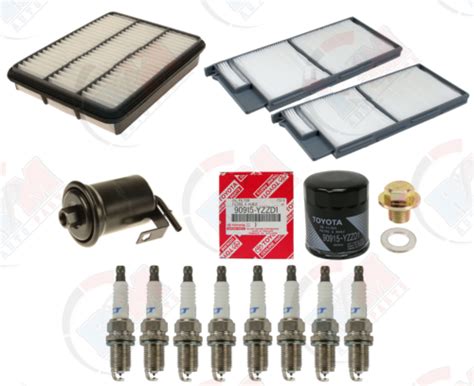 Tune Up Kit Air Cabin Oil Fuel Filter Spark Plugs For Lexus Lx