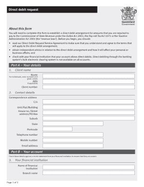 Fillable Online Osr Qld Gov Direct Payment Request Form Office Of