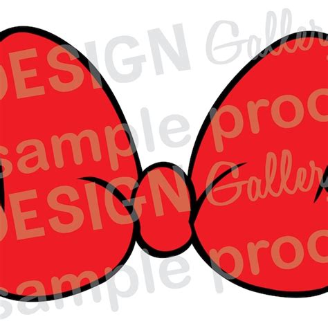 Minnie Bow Svg Etsy