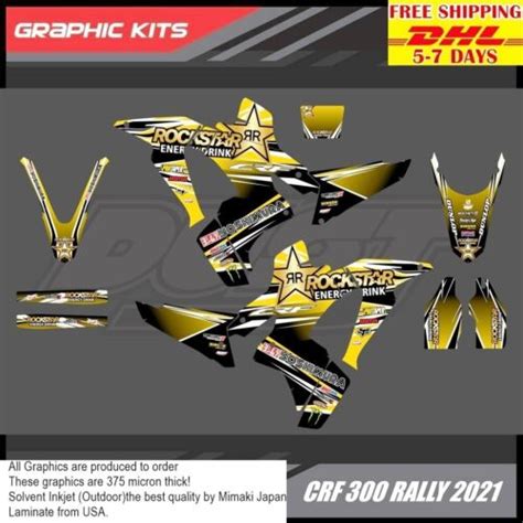 T Stickers Kit For Honda Crf Rally Motocross Graphics Bike