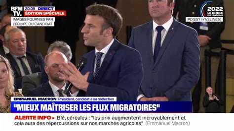 Emmanuel Macron On doit réussir à mieux protéger nos frontières et à