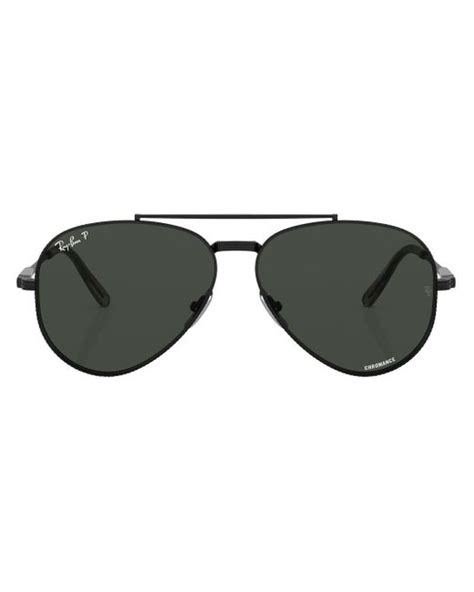 Ray Ban Aviator Ii Titanium Aviator Sunglasses In Black Lyst