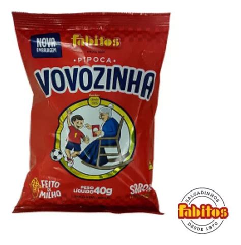 Pacote Pipoca Doce Vovozinha Fardo C 10un De 40g MercadoLivre