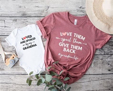 New Grandma Shirt Grandma And Grandkids Matching Shirts Etsy