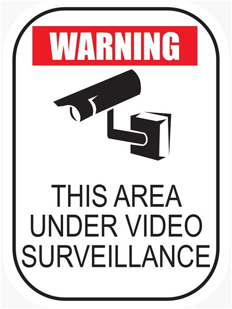 Video Surveillance Sign Printable Printable Word Searches