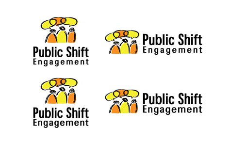 Bold Modern Public Relation Logo Design For Public Shift Engagement