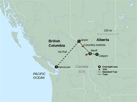 StepMap - Rockies-Rail-Highlights_14 - Landkarte für Canada