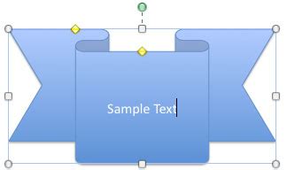 Text within Shapes in PowerPoint 2011 for Mac