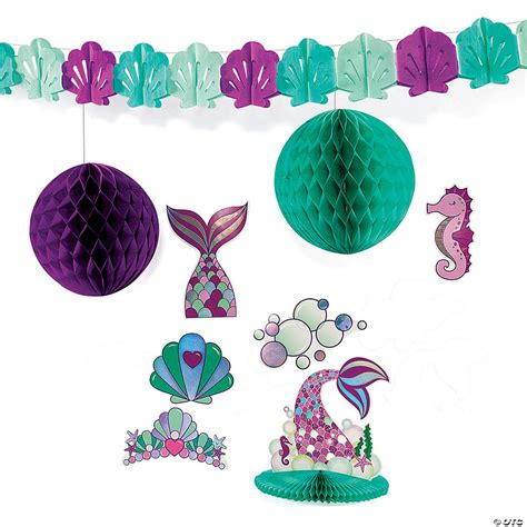 Mermaid Sparkle Decorating Kit 9 Pc Oriental Trading