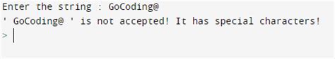 Program To Find Special Character In The Given String Using Python Go