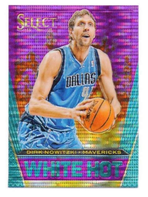 Panini Select Dirk Nowitzki White Hot Insert Purple Prizm