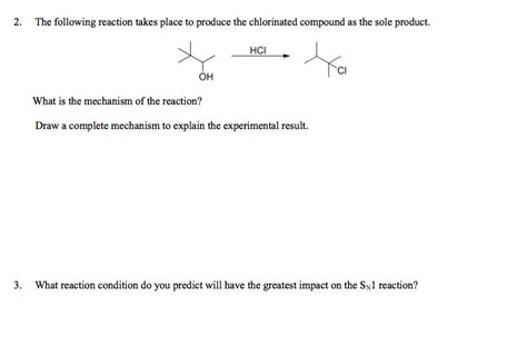 Solved The Following Reaction Takes Place To Produce The Chegg