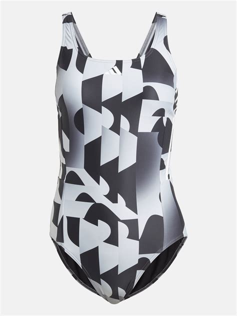 Adidas 3 Stripes Graphic Swimsuit Womens Costumes Nencini Sport