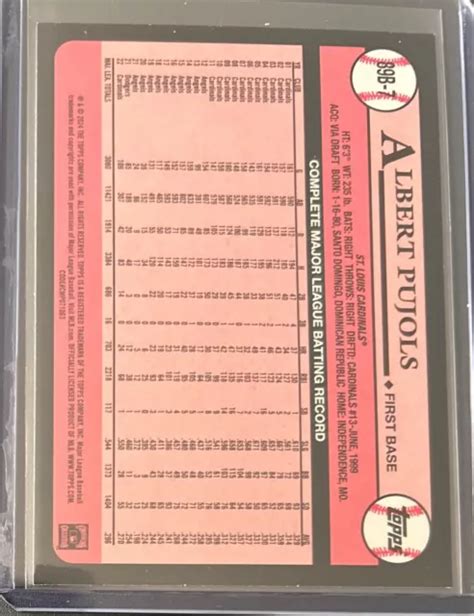 ALBERT PUJOLS 2024 Topps Series 1 1989 Insert 89B 7 St Louis