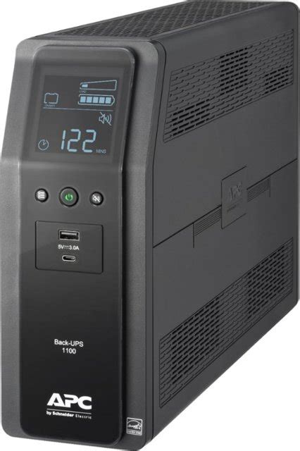 Apc Back Ups Pro 1100va Battery Back Up System Black Bn1100m2 Best Buy