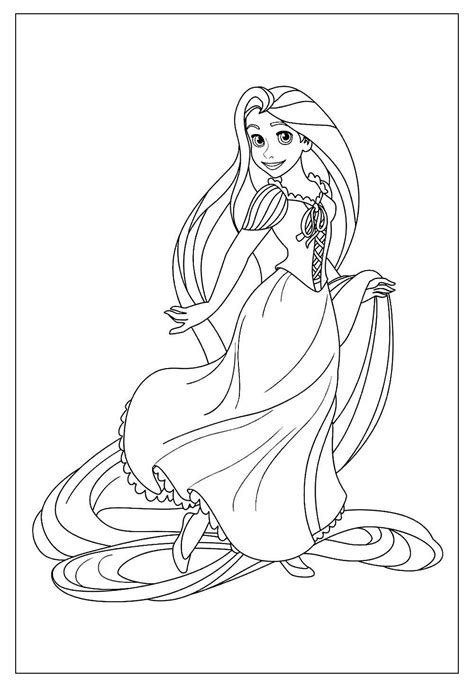 Desenhos Da Rapunzel Modelos Para Colorir