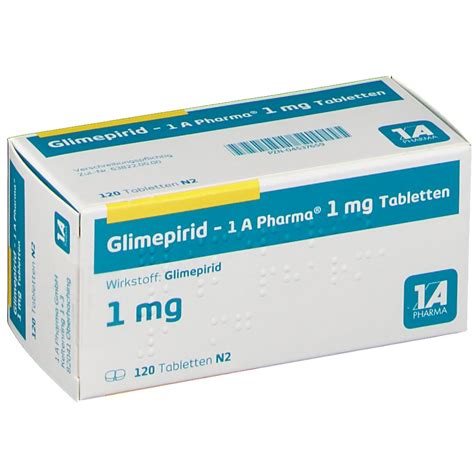 Glimepirid 1 A Pharma 1 Mg Tabletten Shop Apotheke