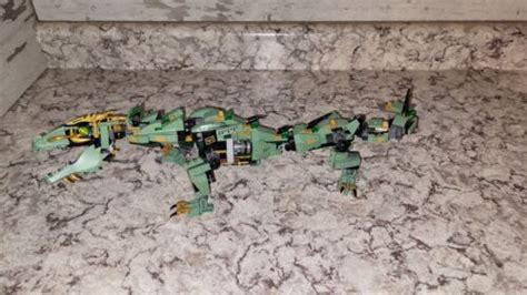 Lego Ninjago Movie Green Ninja Mech Dragon Incomplete No