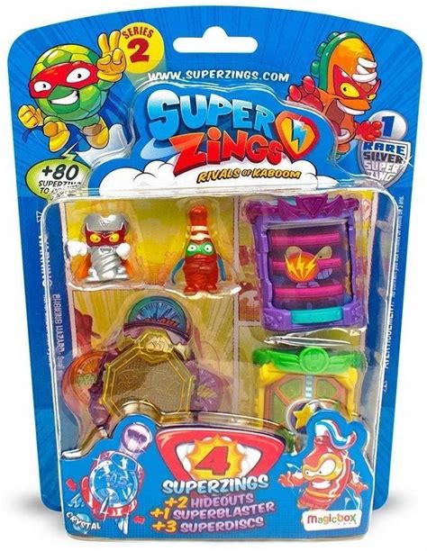 SUPER ZINGS SERIA 2 ZESTAW 4 FIGURKI 2 POJEMNIKI 7824125292