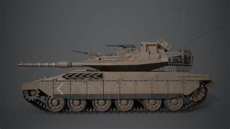 Tank merkava 3D - TurboSquid 1513538