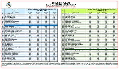 Bus Navetta Alcamo Alcamo Marina Le Fermate E Gli Orari