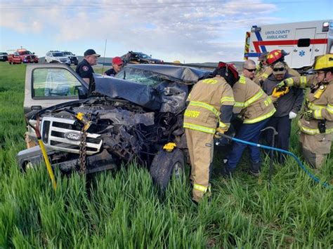 Patient Extracted Life Flighted After Crash In Western Wyoming