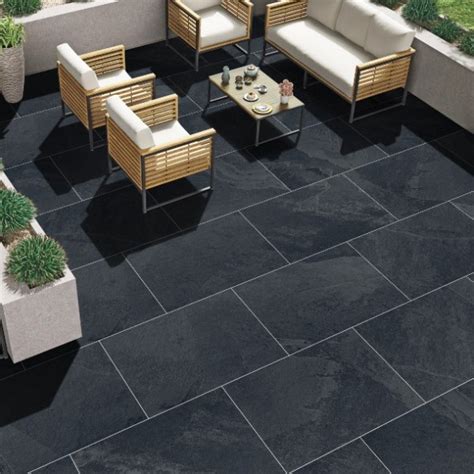 Nero Slate Porcelain X Paving Stones Direct