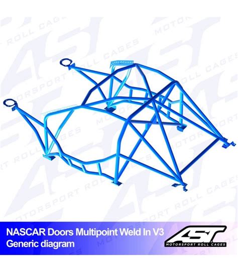 Roll Cage Bmw E36 3 Series 4 Doors Sedan Rwd Multipoint Weld In V3 Nascar Door