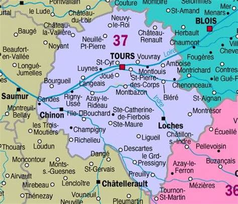 indre et loire Archives - Voyages - Cartes