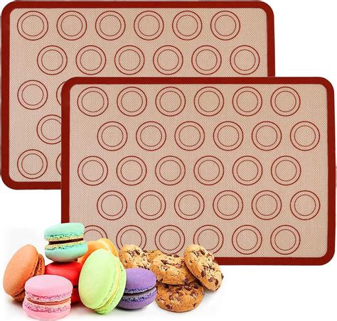 Lot De Tapis De Cuisson Pour Macarons Tapis De Cuisson Antiadh Sif