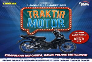 Undian Cat Danapaint Di Toko Cat Lancar Berhadiah Motor Honda Revo