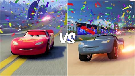 Cars Driven To Win Lightning Mcqueen Vs Fabulous Lightning Mcqueen