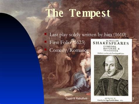 The Tempest By William Shakespeare Ppt