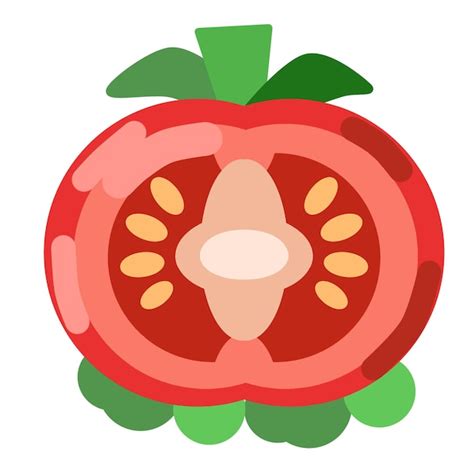 Premium PSD Cute Tomato Vector Design Illustration