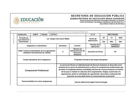 Evalua EL Desempeno DE LA Organizacion Utilizando Herramientas DE