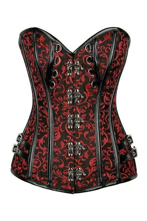 Top Drawer Faux Leather Steel Boned Corset Spicy Lingerie