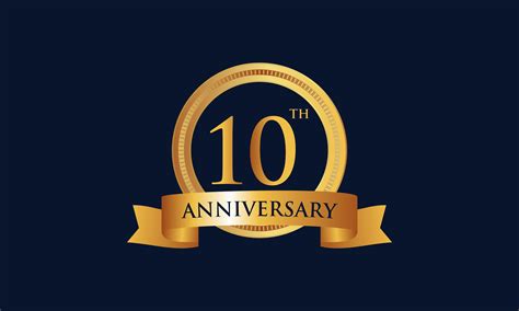 10th Anniversary Celebration Logo Design Gráfico Por Deemka Studio