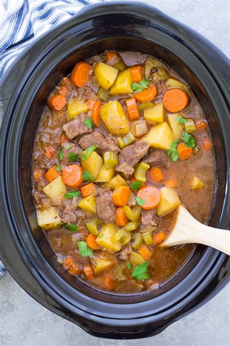 Quick And Easy Beef Stew In A Crock Pot Lambert Prace1977