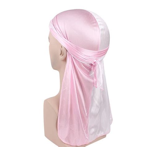 Mens Silky Durags Bandanas Turban Hat Wigs Doo Men Satin Durag Biker