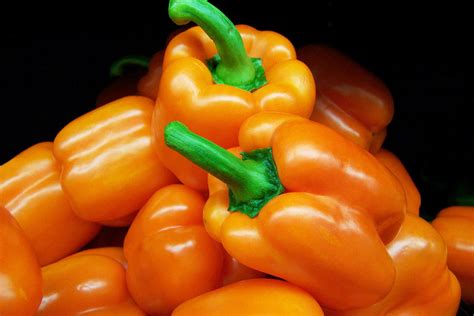 Colorful Orange Bell Peppers Photograph by Kathy Clark - Fine Art America