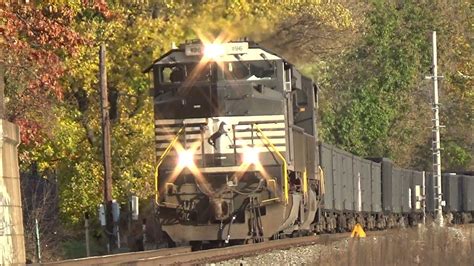 Ns Sd70ace With A Beautiful K5lla Horn Flies Thru Sewickley Pa Leading A Manifest Youtube