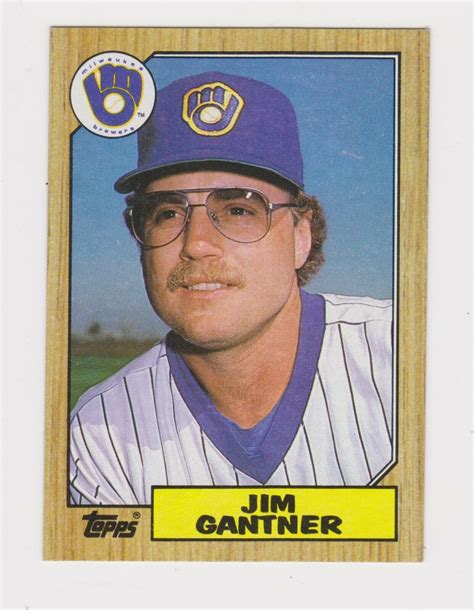 Jim Gantner Milwaukee Brewers Topps Baseball Card Values Mavin