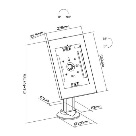 Kimex Soporte De Mesa Universal Blanco Para Tablets Apple Samsung 9 7