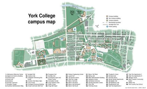 York College Campus Map – Map Vector