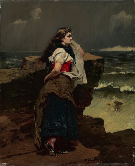 Fisher Girl By The Sea Frank Buchser Artwork On USEUM