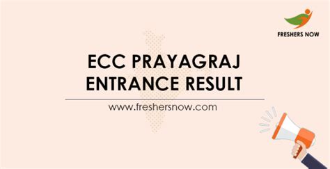 ECC Prayagraj Entrance Result 2021 (Released) | Cut Off Marks, Merit List