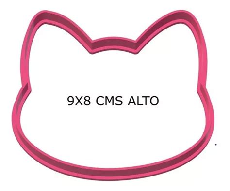 Cortante Cara Gato Silueta X Cms Ancho Mod B C En Venta En Mar