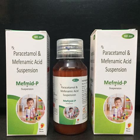 5 Year Paracetamol And Mefenamic Acid Suspension For Clinical Rs 51 7